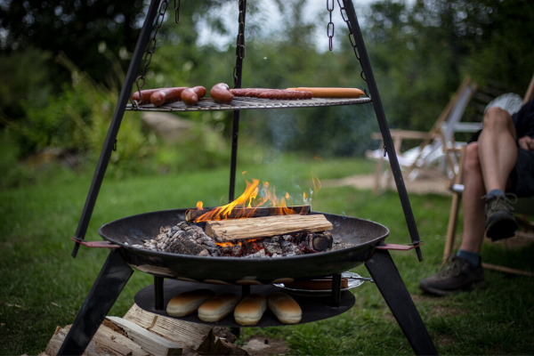 backyard campfire